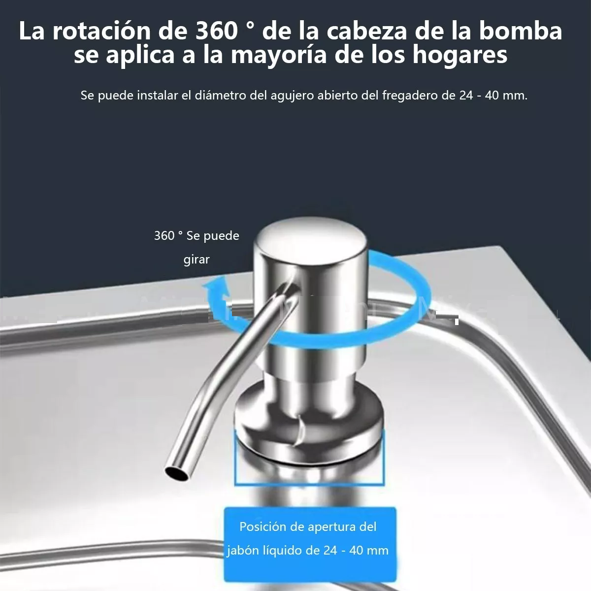 Foto 4 pulgar | Dispensador de Jabón para Fregadfero Eo Safe Imports
