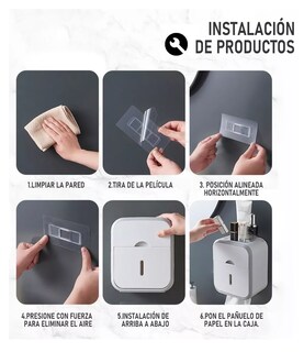 Foto 3 | Dispensador de Papel Higiénico con Soporte Cajon