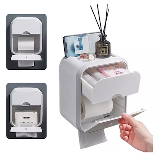 Foto 5 | Dispensador de Papel Higienico con Soporte Cajon