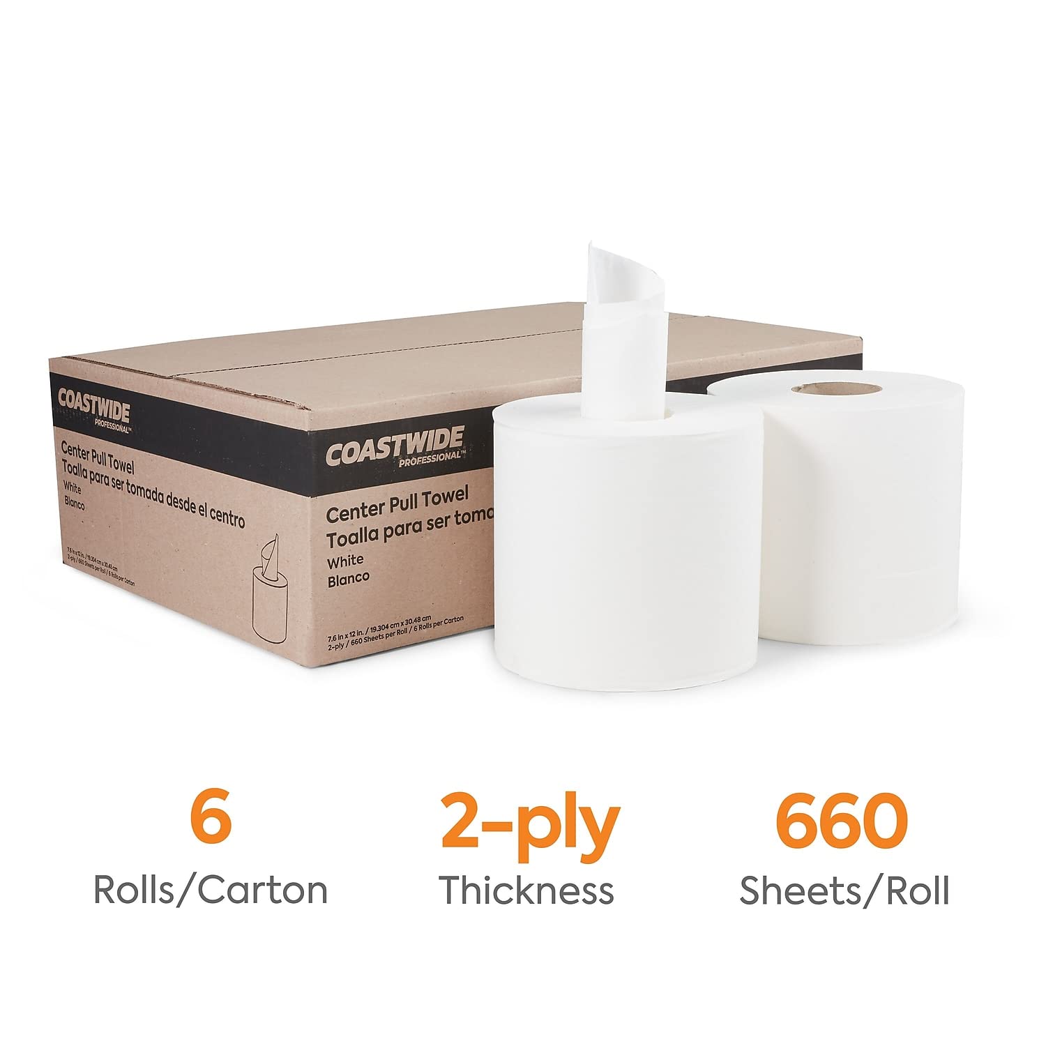 Foto 3 pulgar | Toalla De Papel Staples Coastwide Centerpull, 2 Capas, 660 Hojas - Venta Internacional.