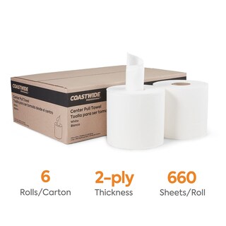 Foto 2 | Toalla De Papel Staples Coastwide Centerpull, 2 Capas, 660 Hojas - Venta Internacional.