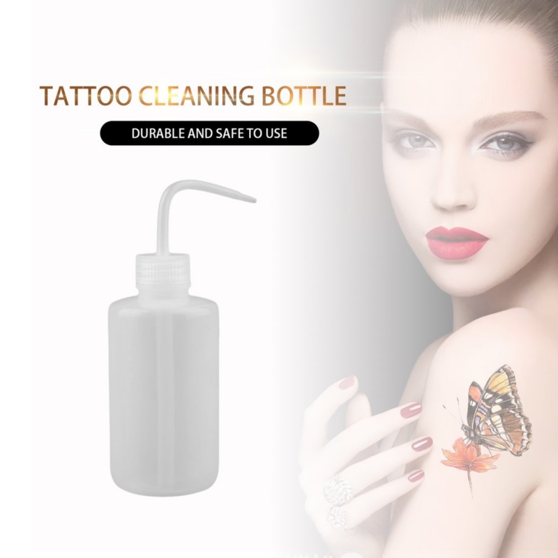 Foto 2 pulgar | Botella Limpiadora De Tatuajes De Plástico Blando De 250 Ml Con Marcas De Escala - Venta Internacional.