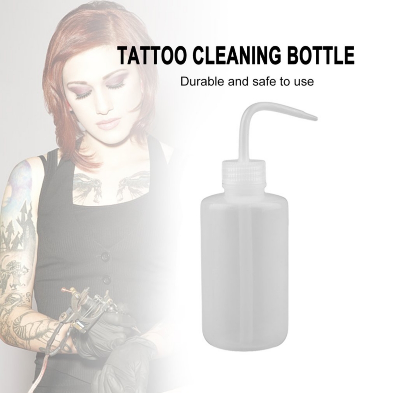 Foto 3 pulgar | Botella Limpiadora De Tatuajes De Plástico Blando De 250 Ml Con Marcas De Escala - Venta Internacional.