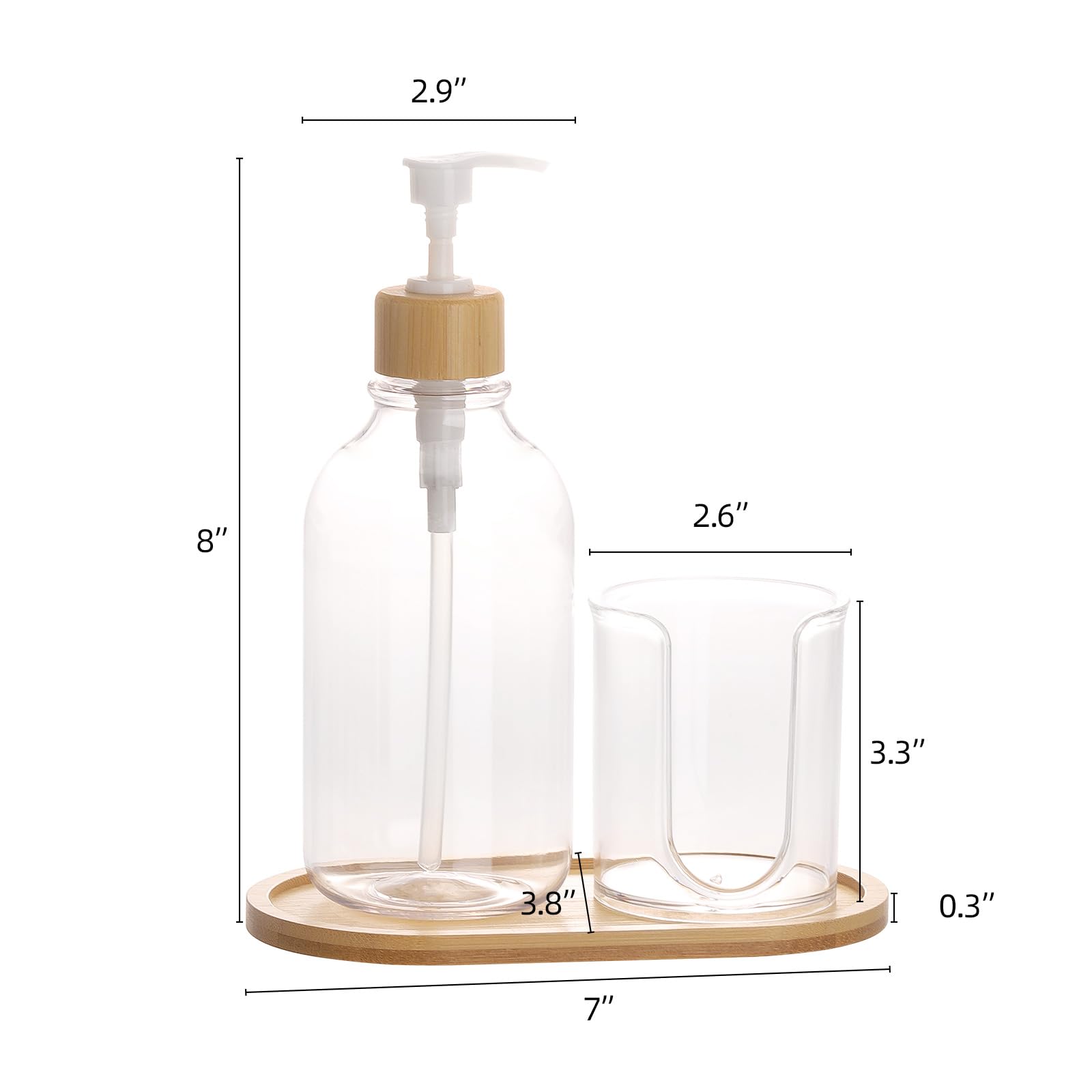Foto 3 pulgar | Dispensador De Enjuague Bucal Tbestmax Con Portavasos, 500 Ml, Recargable - Venta Internacional.