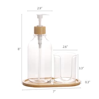 Foto 2 | Dispensador De Enjuague Bucal Tbestmax Con Portavasos, 500 Ml, Recargable - Venta Internacional.