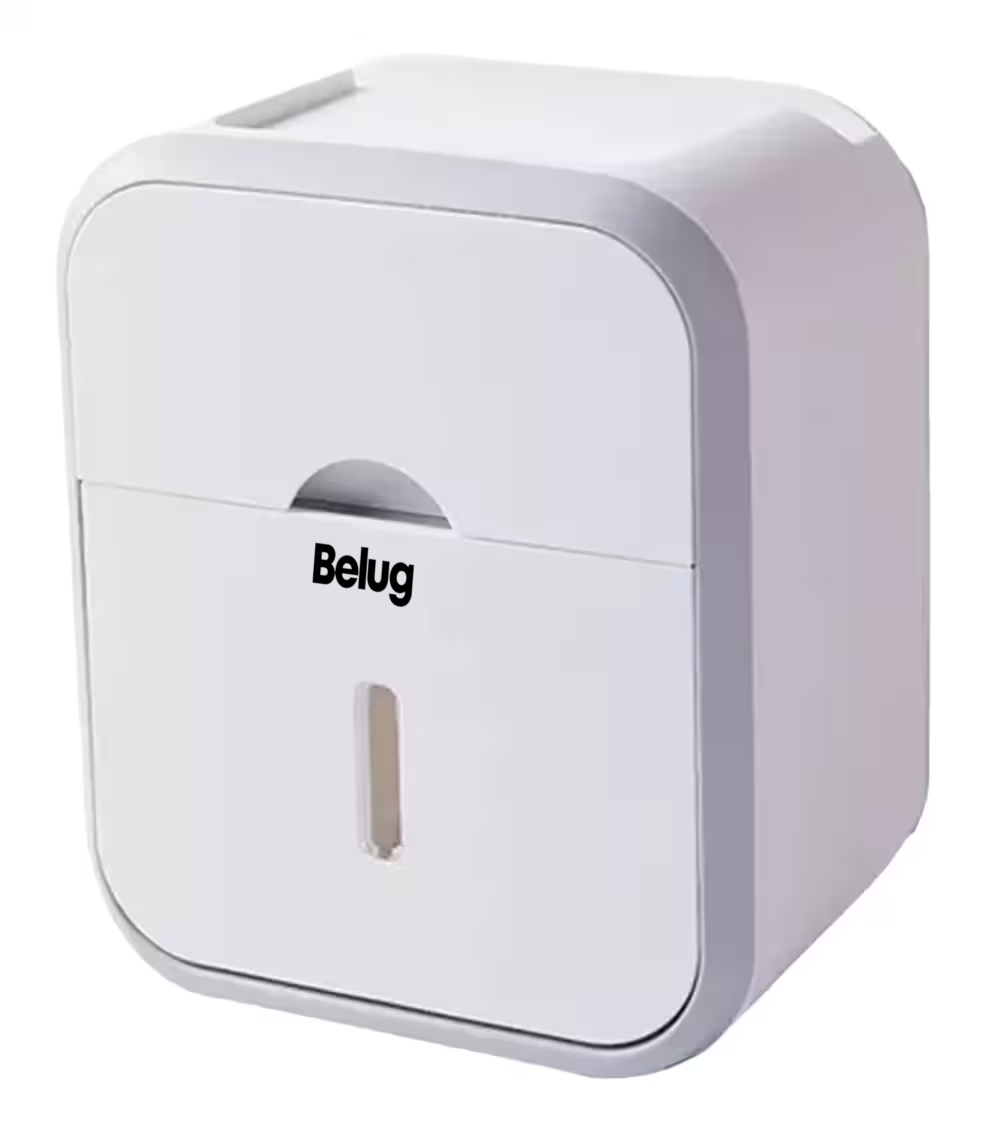 Foto 2 pulgar | Despachador Dispensador De Papel Higiénico Con Soporte Cajón, Belug  Blanco Y Gris