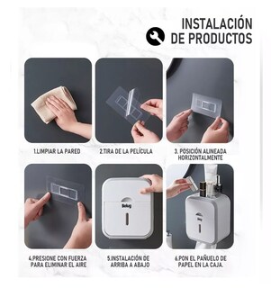 Foto 3 | Despachador Dispensador De Papel Higiénico Con Soporte Cajón, Belug Blanco Y Gris