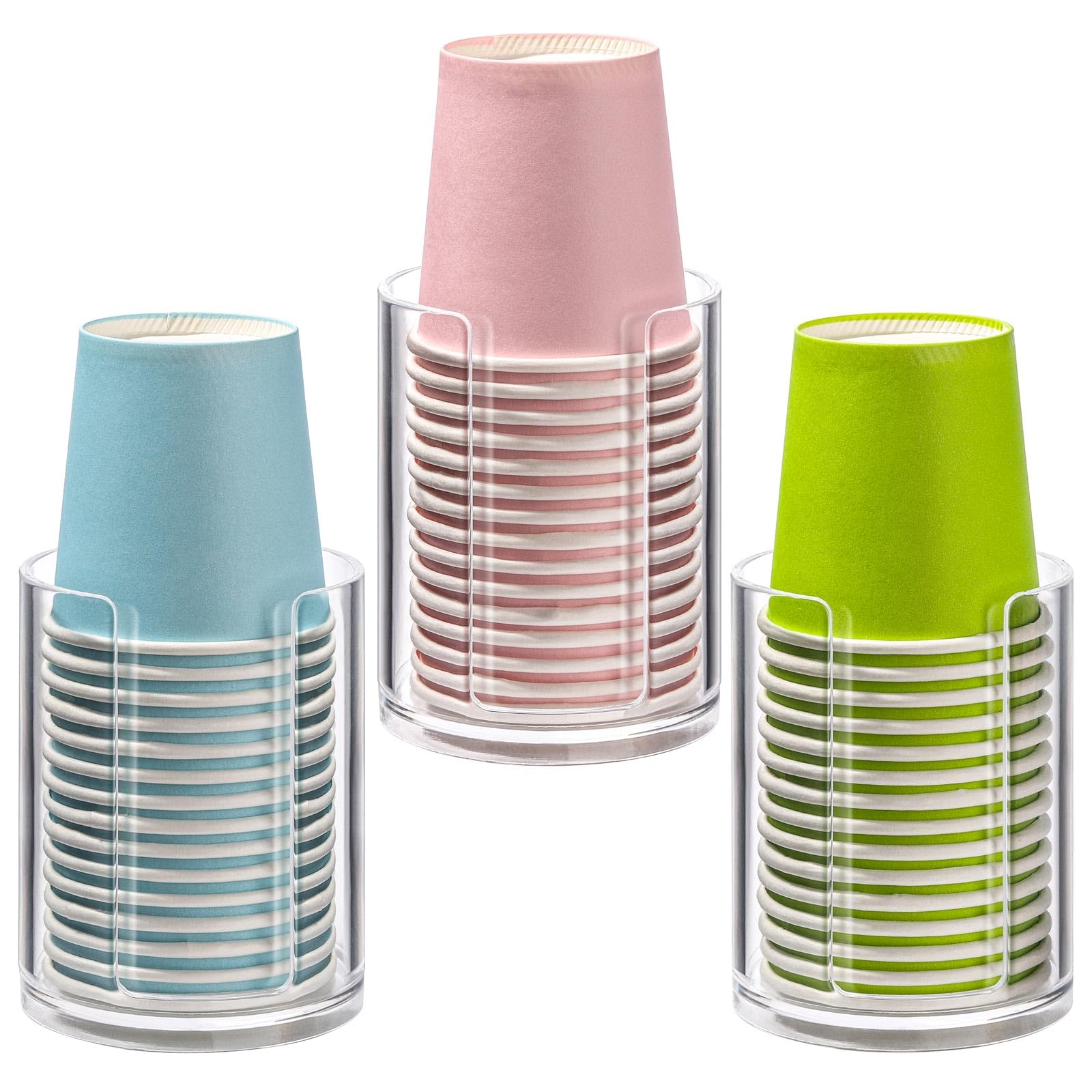 Foto 1 | Dispensador De Vasos De Baño Tbestmax De 90 Ml Para Almacenamiento En Encimera, 3 Unidades - Venta Internacional.