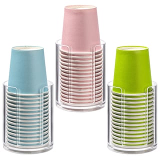 Foto 1 | Dispensador De Vasos De Baño Tbestmax De 90 Ml Para Almacenamiento En Encimera, 3 Unidades - Venta Internacional.