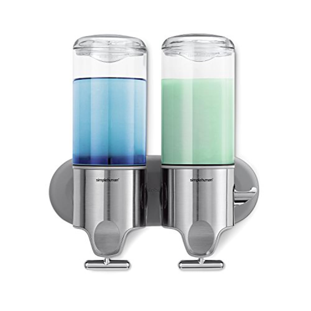 Bomba De Ducha Simplehuman De Doble Montaje En Pared  450 Ml  Acero Inoxidable - Venta Internacional. $1,993