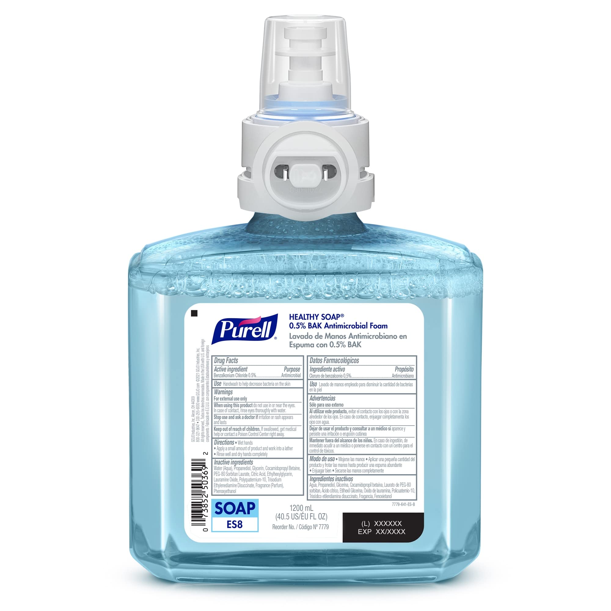 Foto 3 pulgar | Recambio De Jabón Purell Healthy 0 5% Bak Antimicrobiano 1200 Ml X2 - Venta Internacional.