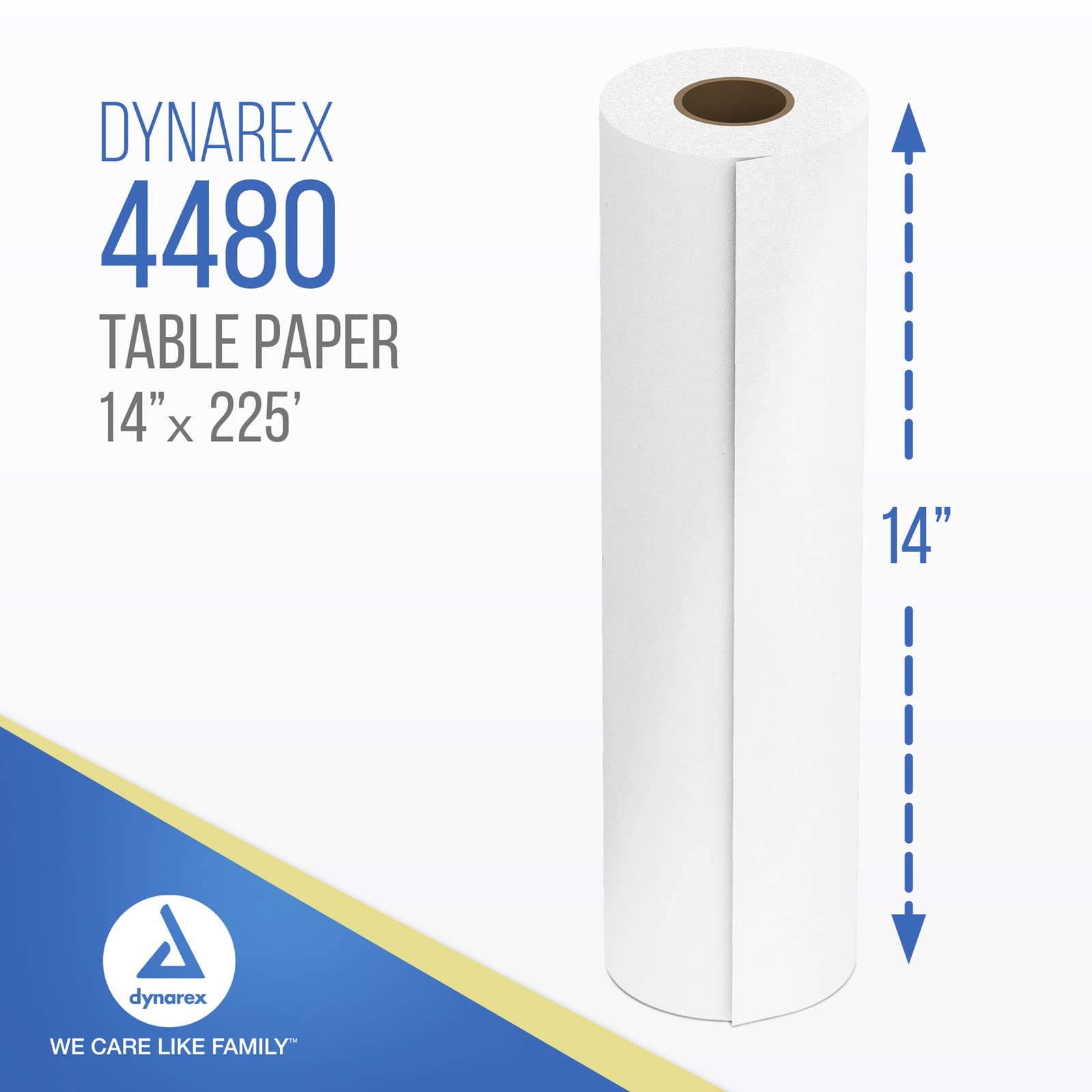 Foto 3 pulgar | Reposacabezas Dynarex De Papel De Mesa  14 X 225 Pies  Liso  1 Funda X12 - Venta Internacional.