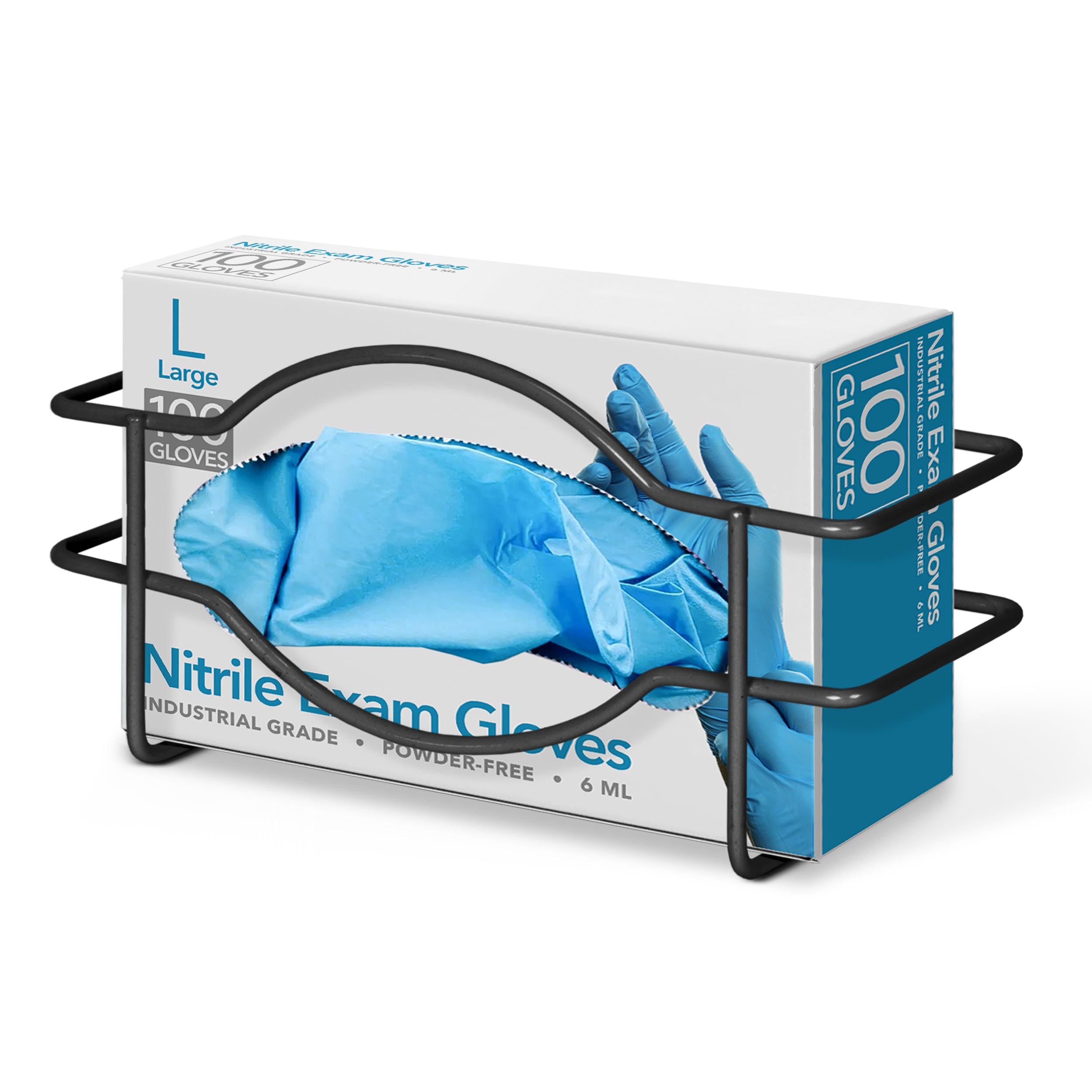Foto 1 | Dispensador De Guantes Stock Your Home  Soporte De Pared De Metal Negro - Venta Internacional.