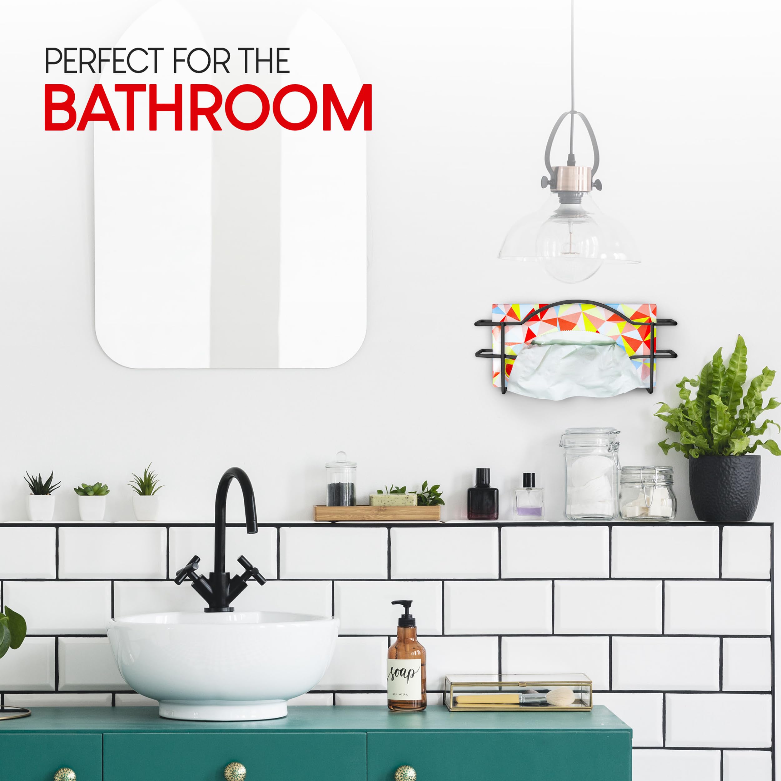 Foto 7 | Dispensador De Guantes Stock Your Home  Soporte De Pared De Metal Negro - Venta Internacional.