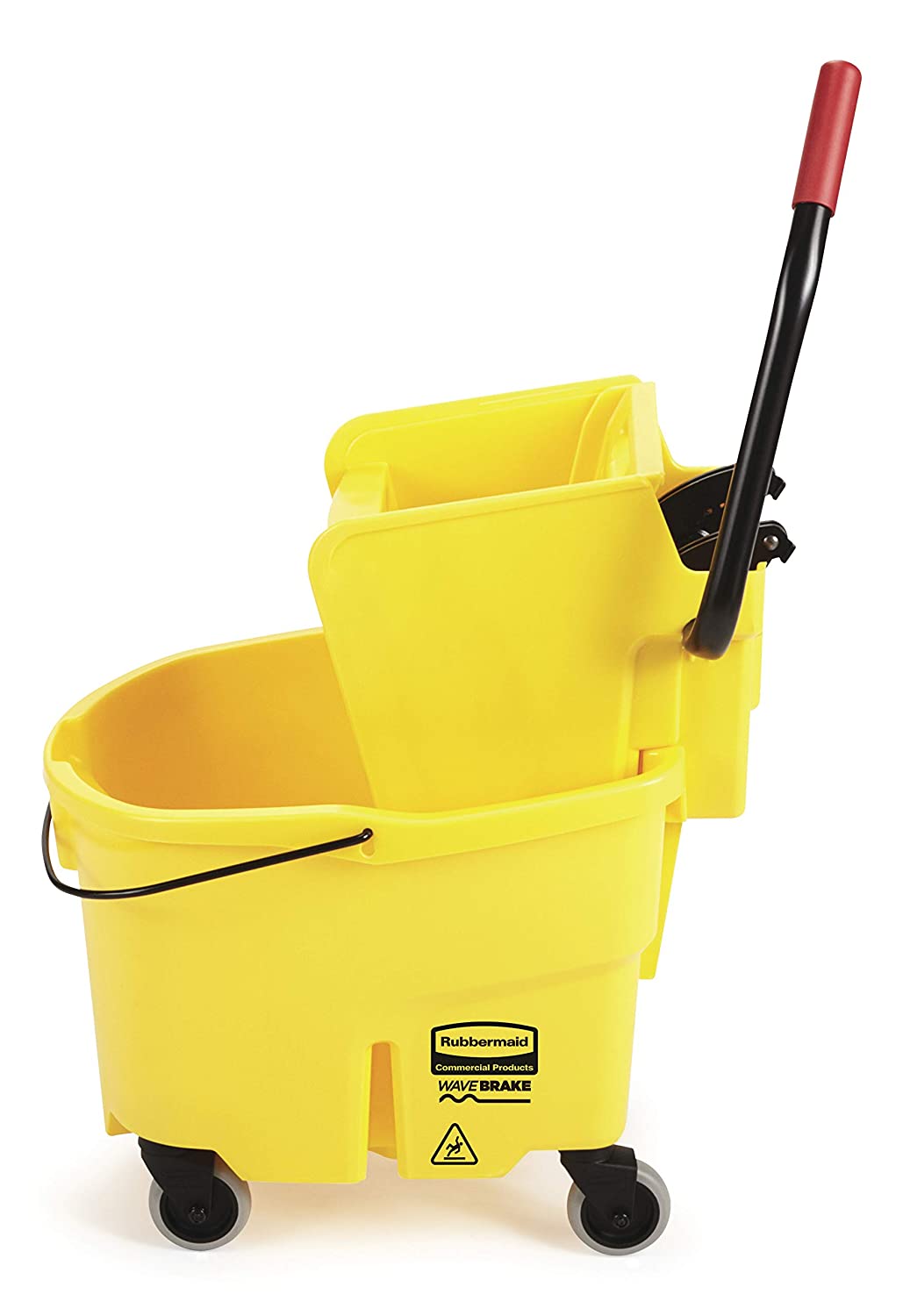 Foto 3 pulgar | Cubeta Exprimidora de Prensa Lateral de 25 l Wavebrake Rubbermaid color Amarillo