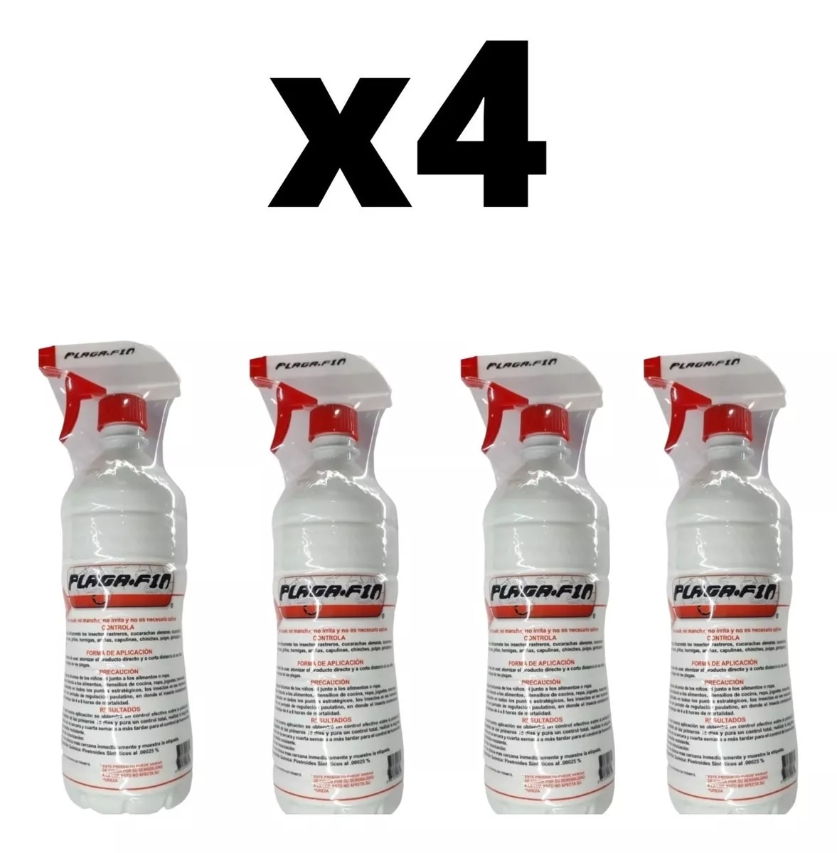 Insecticida Plagafin Chinches Cucarachas Insectos 4 piezas $500