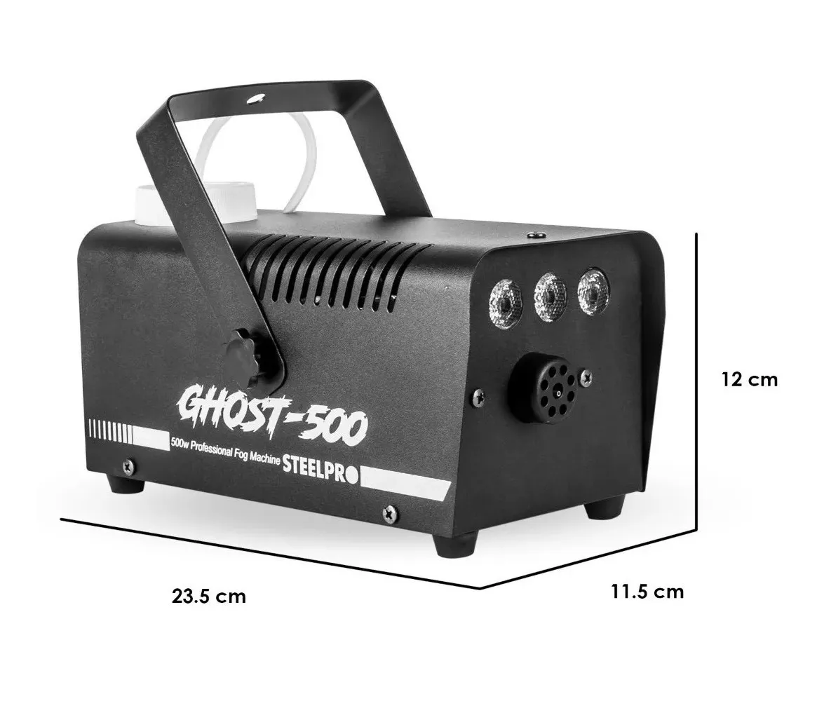 Foto 4 pulgar | Máquina de Humo Sanitizante Steelpro Ghost-500 color Negro con Efecto Niebla