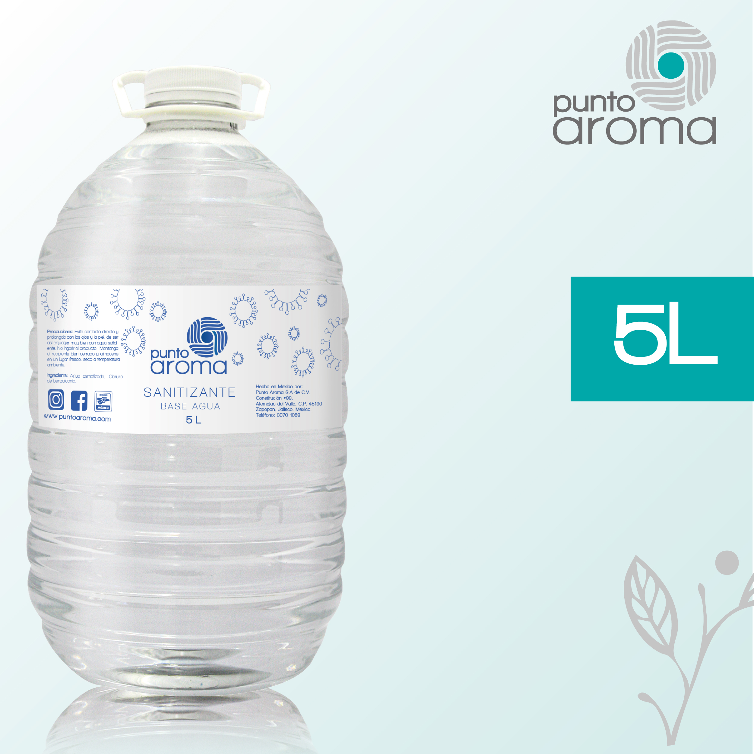 Foto 3 | Desinfectante Líquido Base Agua para Pulverizar Punto Aroma Contenido 5l