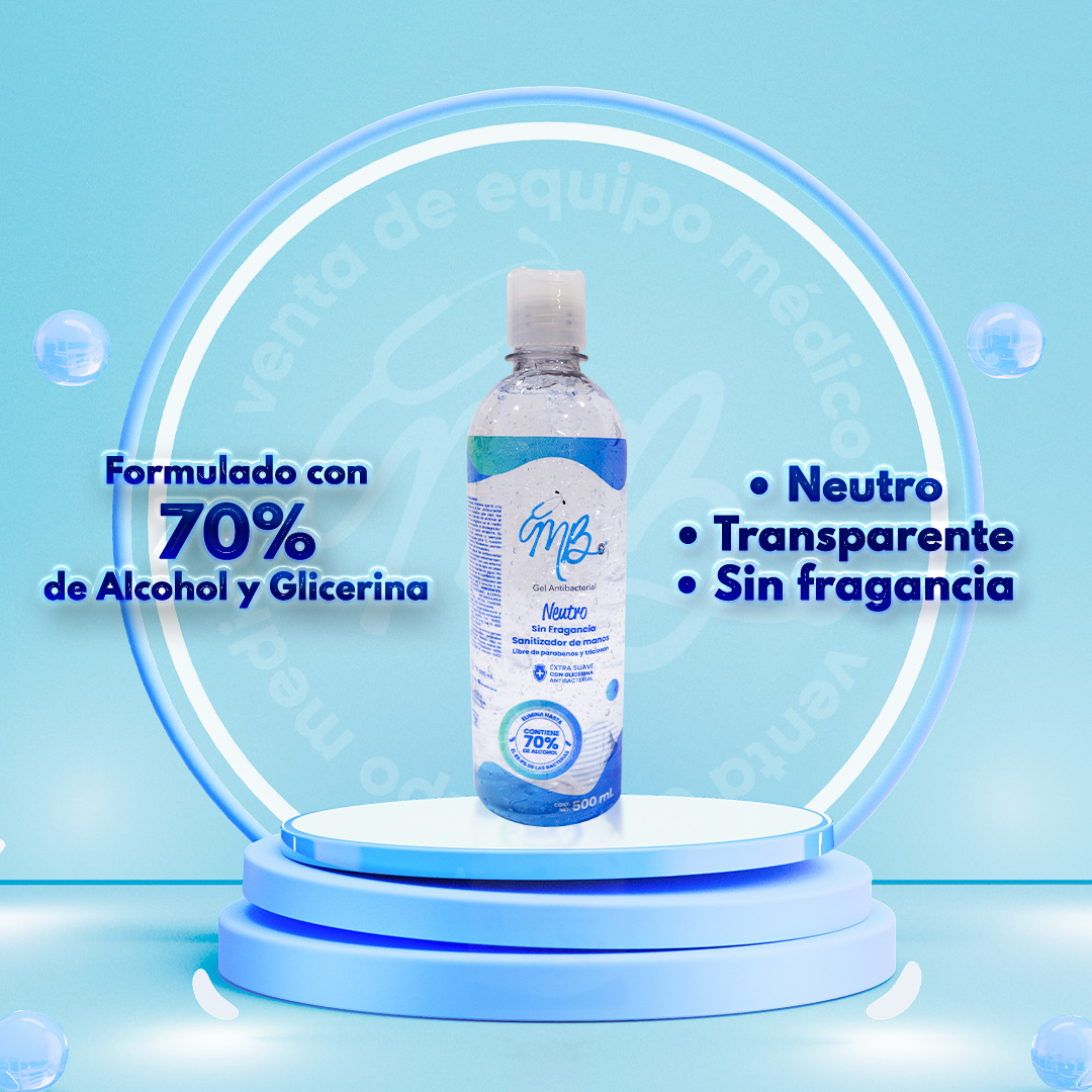 Foto 3 pulgar | Gel Antibacterial 500 Ml Caja 24 Piezas + 100 Cubre Bocas
