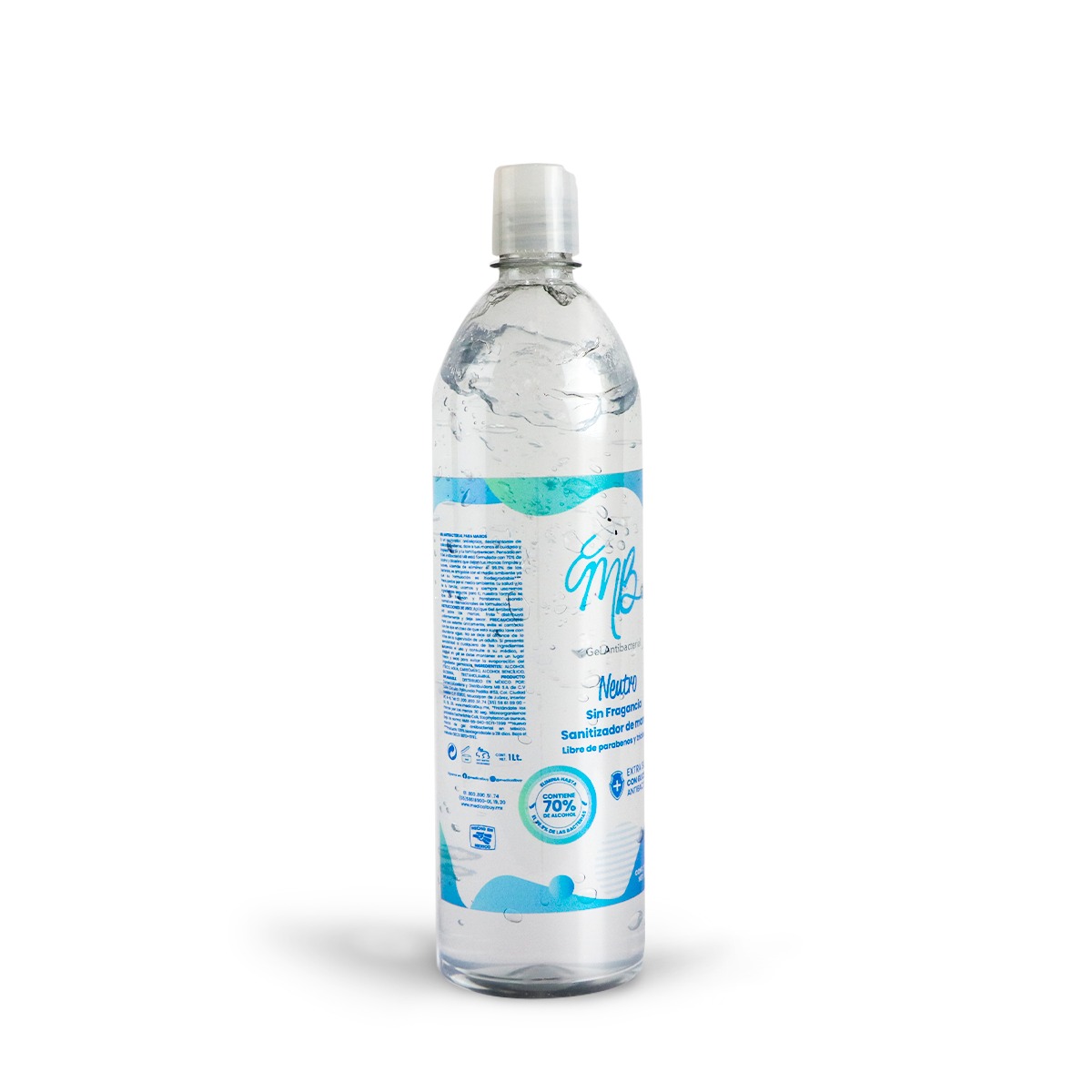 Foto 4 | Gel Antibacterial 1 Litro Caja 16 Piezas + 100 Cubre Bocas