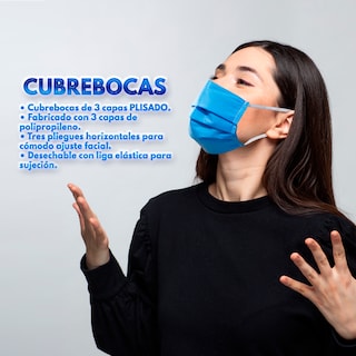 Foto 5 | Gel Antibacterial 1 Litro Caja 16 Piezas + 100 Cubre Bocas