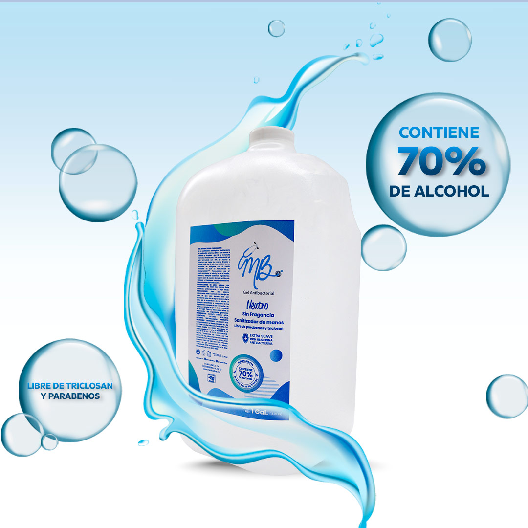 Foto 2 | Gel Antibacterial Galon Caja De 4 Piezas + 100 Cubre Bocas