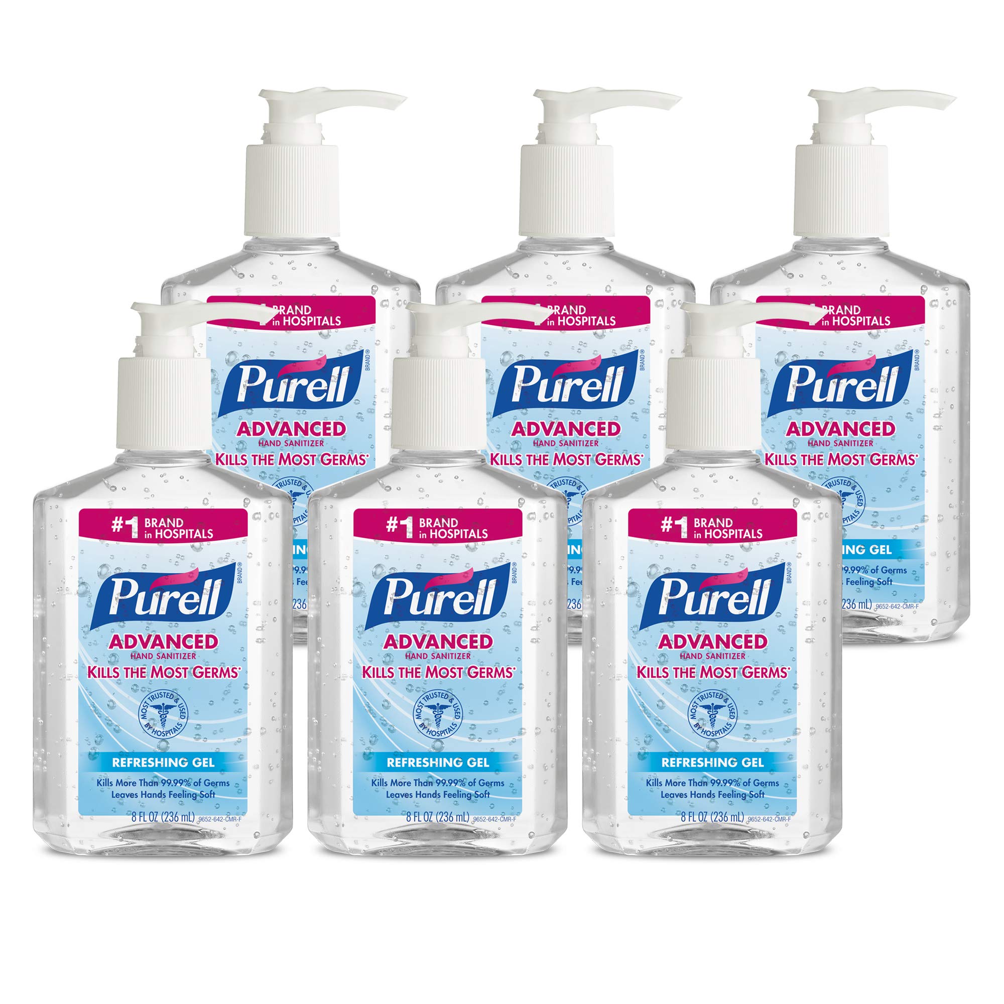 Desinfectante De Manos Purell Advanced Refreshing Gel 240 Ml X6 - Venta Internacional. $686