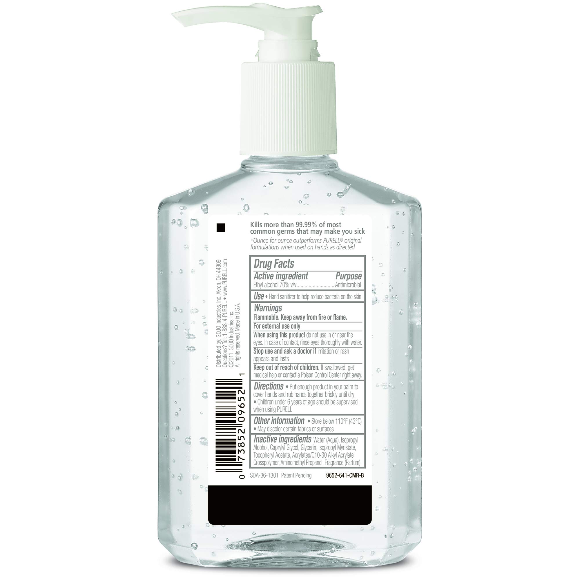 Foto 2 | Desinfectante De Manos Purell Advanced Refreshing Gel 240 Ml X6 - Venta Internacional.