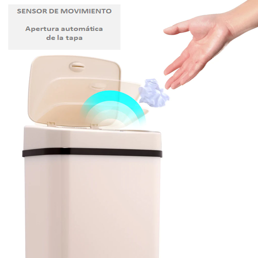 Foto 3 pulgar | Bote de Basura con Sensor Kyuden Home Dzt-12-5wh