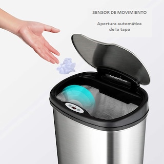 Foto 3 | Botes De Basura Kyuden Home Con Sensor De Apertura Automática 50 Litros