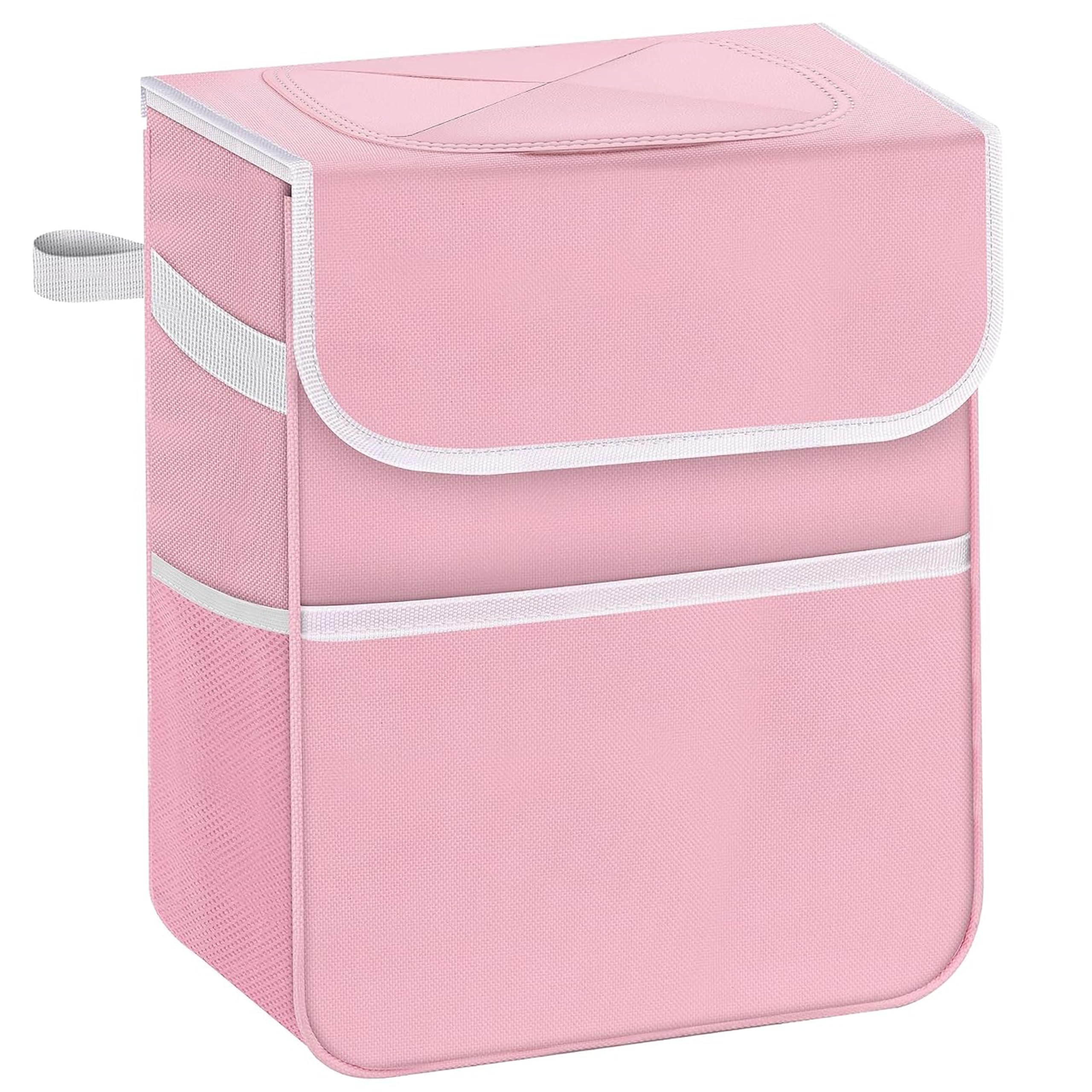 Foto 1 | Bote De Basura Para Coche Simple Deluxe, A Prueba De Fugas, 7,6 L, Con Tapa, Rosa - Venta Internacional.
