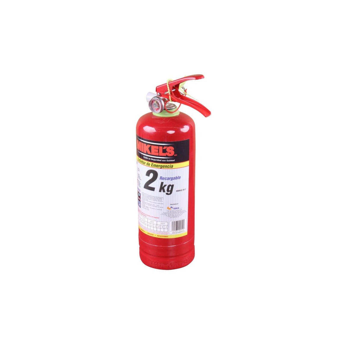 Extintor de Emergencia Recargable Mikels 2 kg