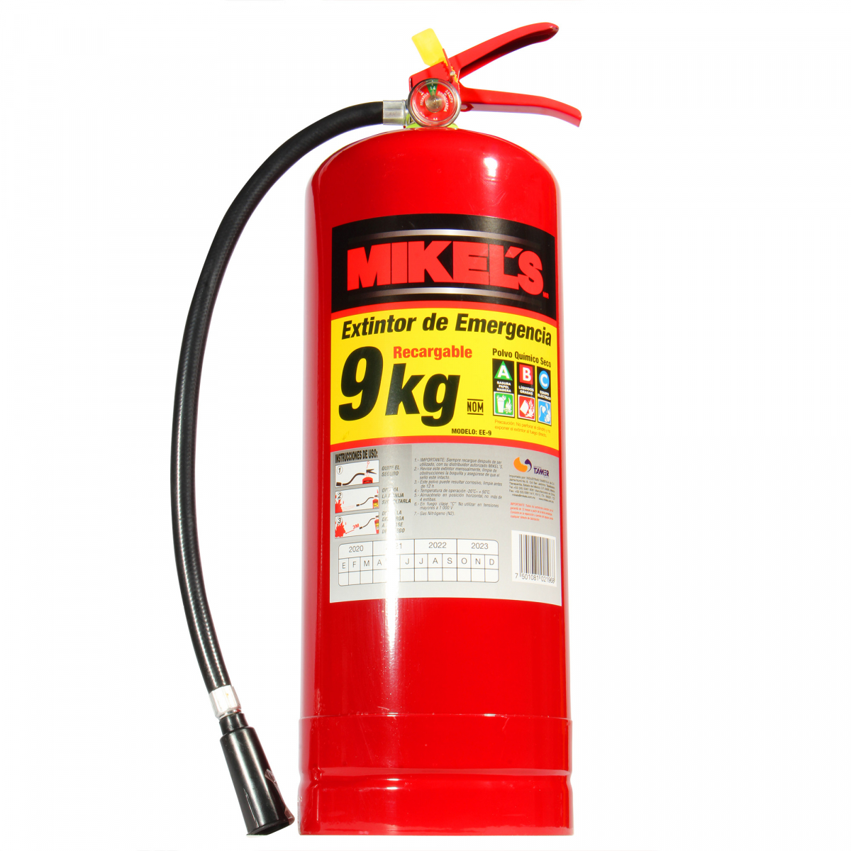 Foto 2 | Extintor de Emergencia Recargable Mikels 9 kg