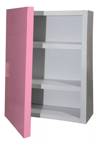 Botiquín Repisa MDF Pared Primeros Auxilios Rosa 35 cm