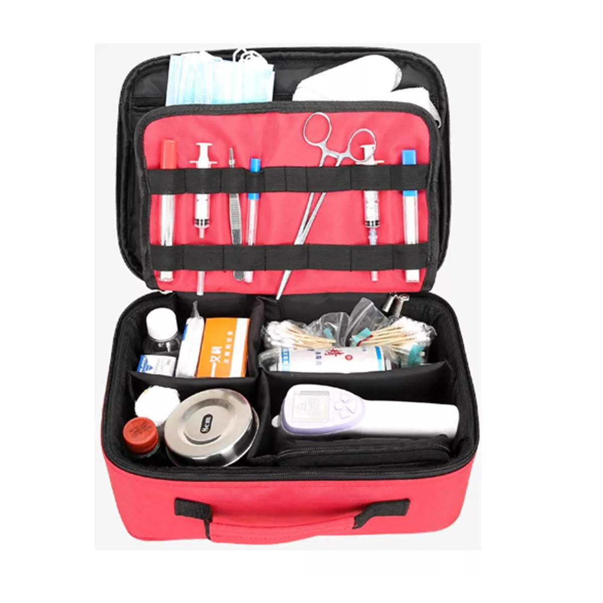 Foto 2 | Mochila de Emergencia Médica Multifuncional Botiquín Eo Safe Imports Esi-15654 Rojo