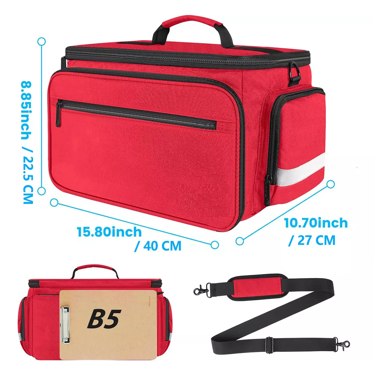 Foto 2 | Botiquín De Primeros Auxilios Multi-compartimentos Eo Safe Imports Esi-15645 Rojo
