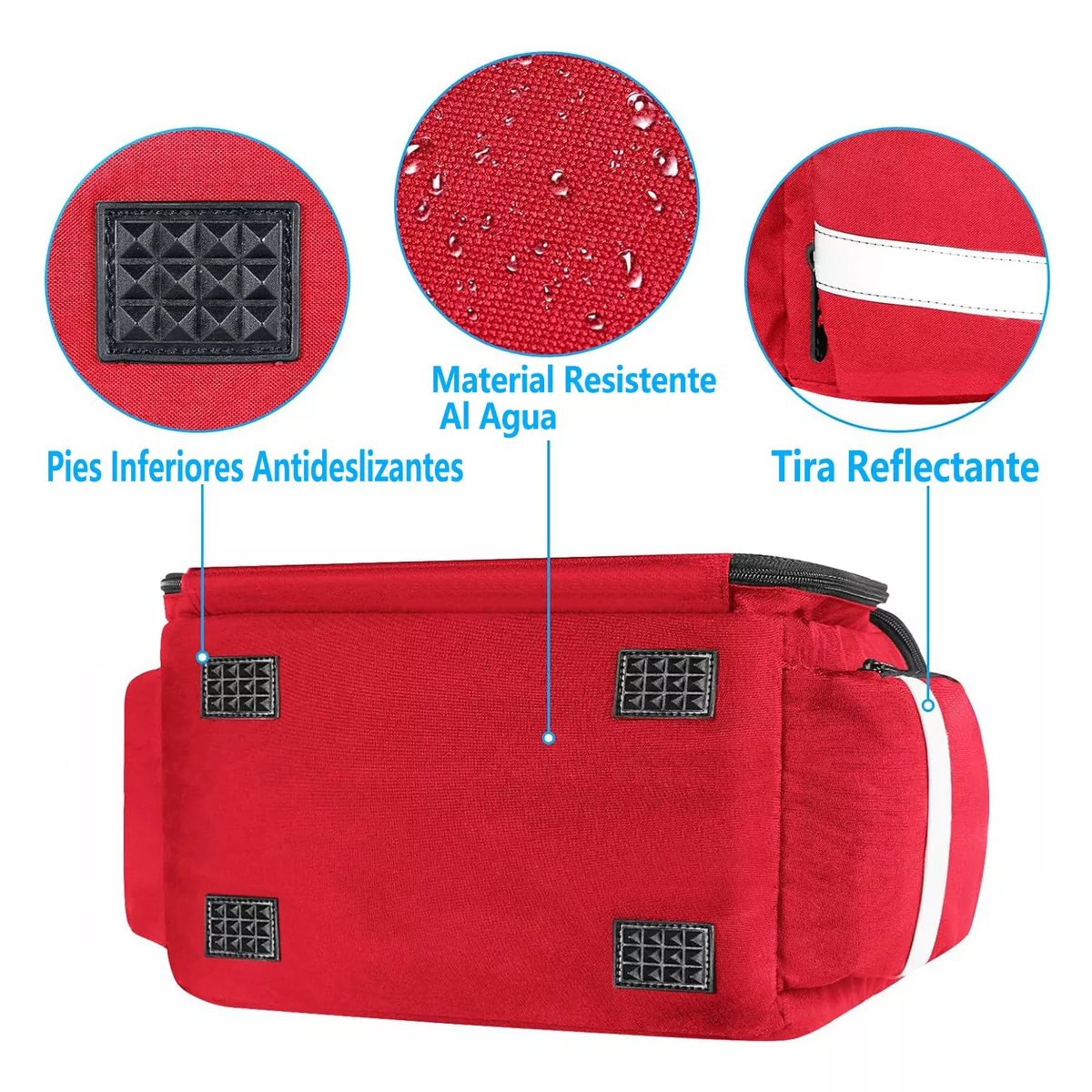 Foto 4 | Botiquín De Primeros Auxilios Multi-compartimentos Eo Safe Imports Esi-15645 Rojo