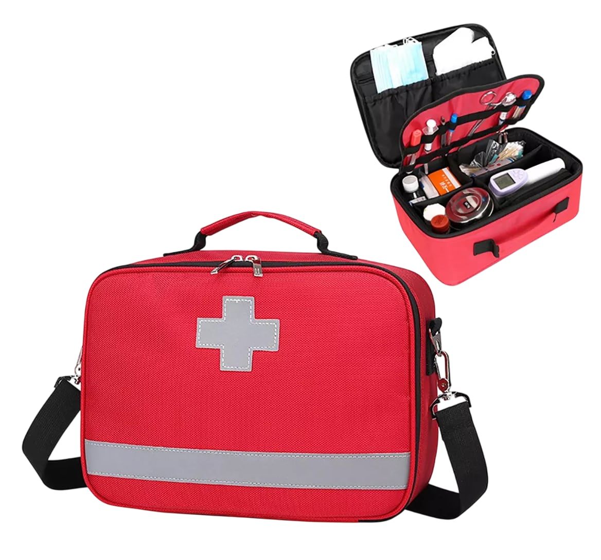 Kit de Mochila de Emergencia Médica Lab.G Roja Multifuncional Impermeable $1,039