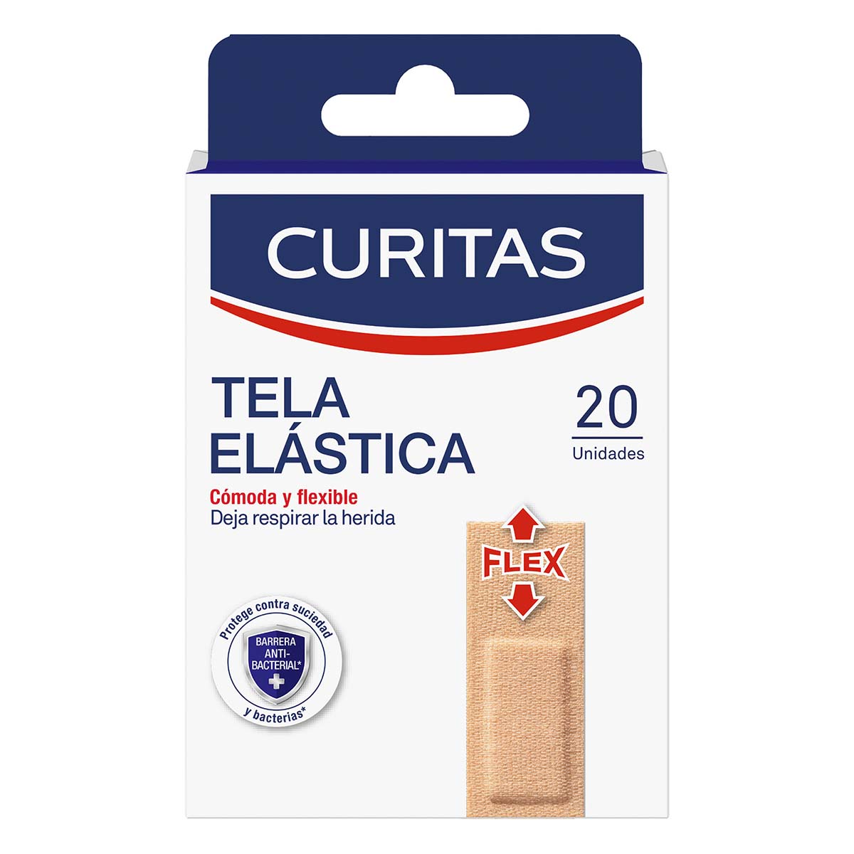 Foto 2 pulgar | Curitas Tela Elastica (20 Piezas)