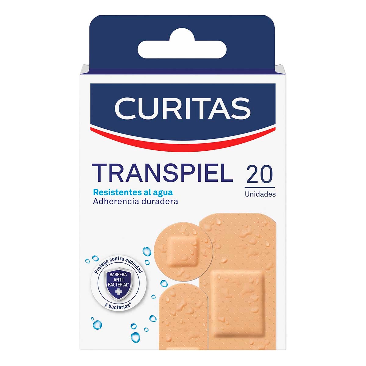 Curitas Venditas Adhesivas Transpiel Surtidas 20 Pz $162