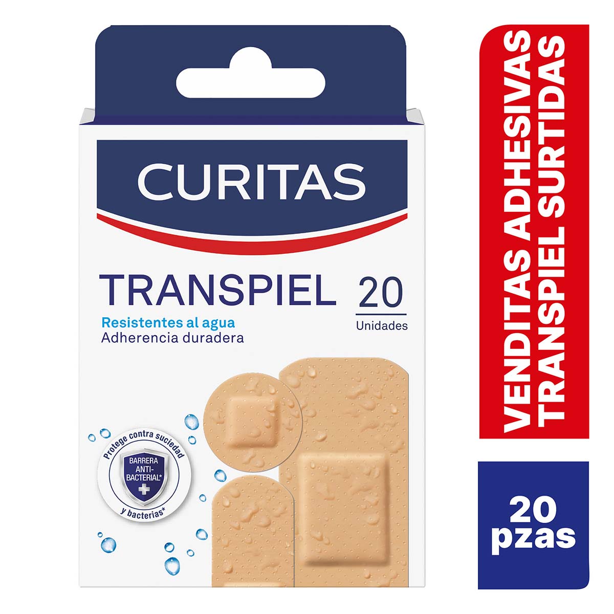 Foto 4 pulgar | Curitas Venditas Adhesivas Transpiel Surtidas 20 Pz