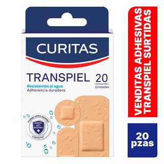 Foto 3 | Curitas Venditas Adhesivas Transpiel Surtidas 20 Pz