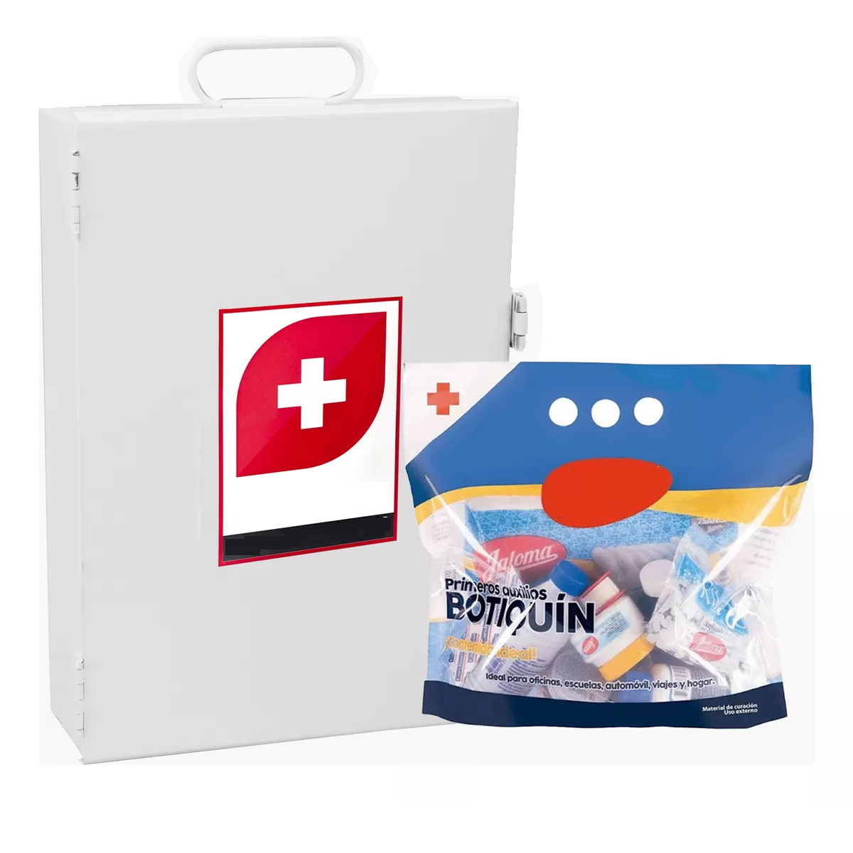Botiquín y Productos para Primeros Auxilios 22 Piezas  Eo Safe Imports Blanco