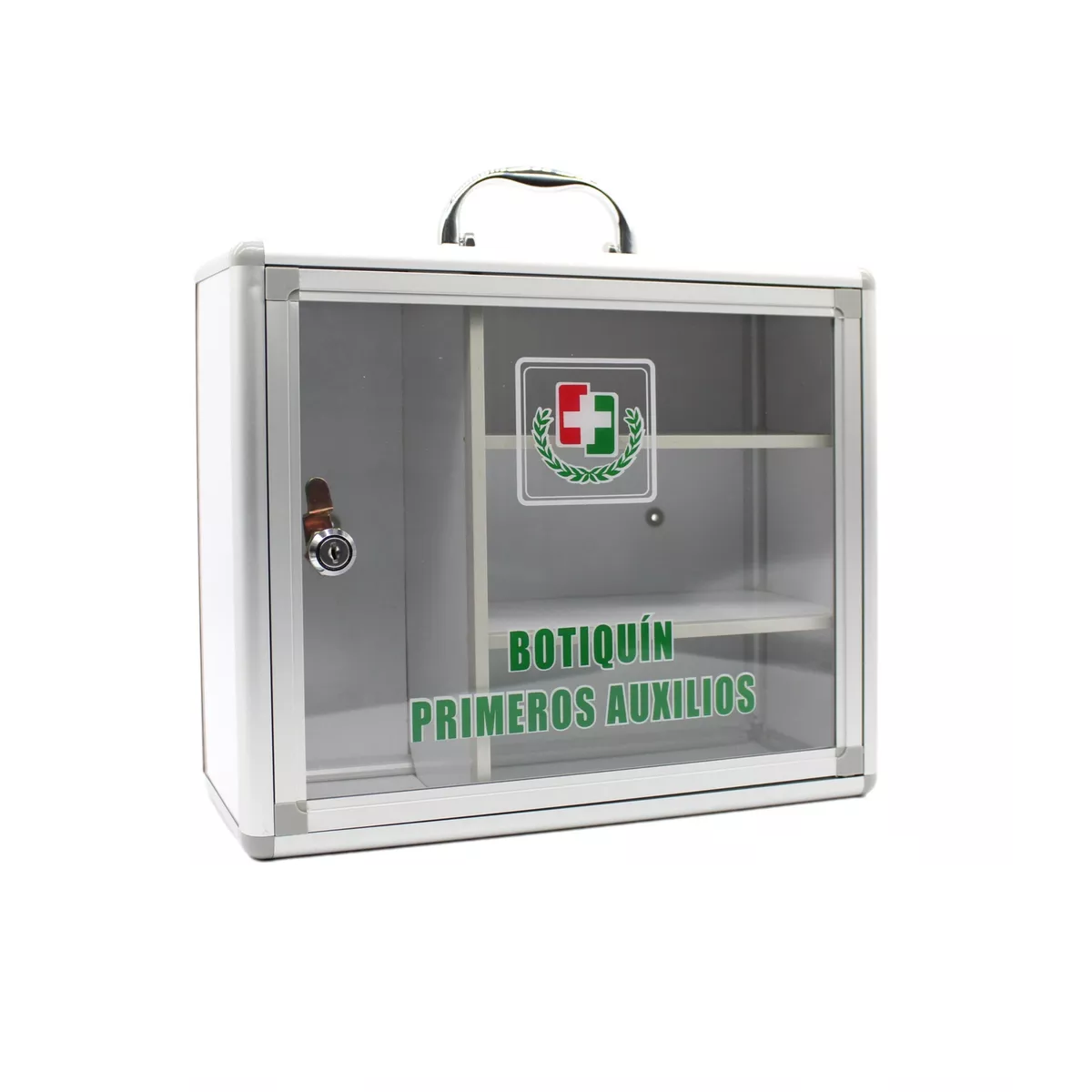 Botiquin Caja Plastico Primeros Auxilios Grande con Llave Eo Safe Imports Blanco
