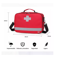 Foto 4 pulgar | Mochila De Emergencia Médica Multifuncional Botiquin Eo Safe Imports Esi-15654-1 Rojo