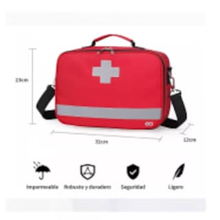 Foto 3 | Mochila De Emergencia Médica Multifuncional Botiquin Eo Safe Imports Esi-15654-1 Rojo
