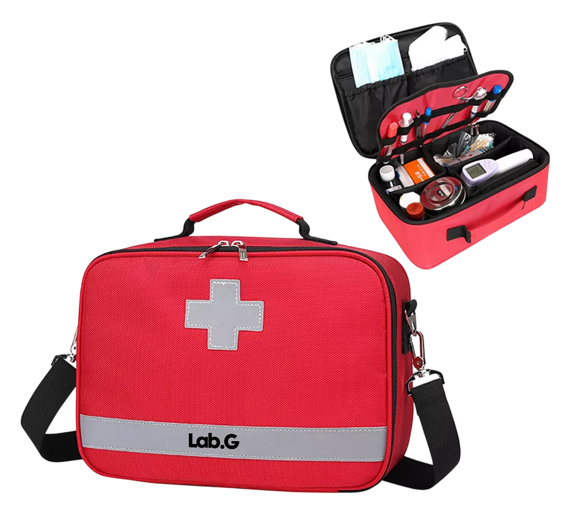 Foto 2 pulgar | Kit De Mochila De Emergencia Médica Lab.g Multifuncional Impermeable, Rojo