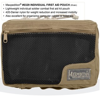 Foto 2 | Bolsa De Primeros Auxilios Maxpedition Individual, Ligera, Caqui - Venta Internacional.