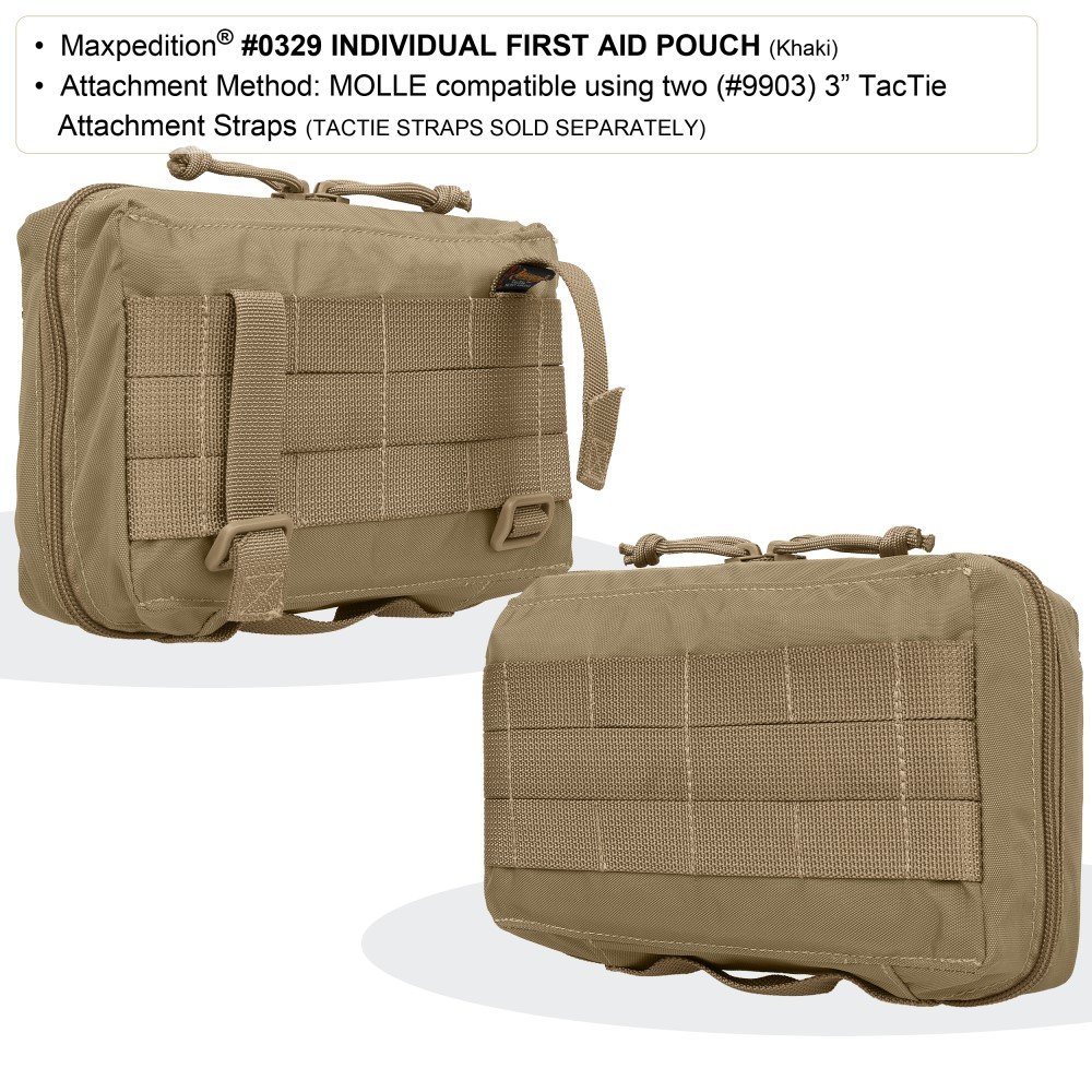 Foto 5 pulgar | Bolsa De Primeros Auxilios Maxpedition Individual, Ligera, Caqui - Venta Internacional.