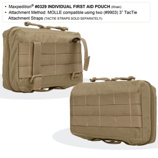 Foto 4 | Bolsa De Primeros Auxilios Maxpedition Individual, Ligera, Caqui - Venta Internacional.